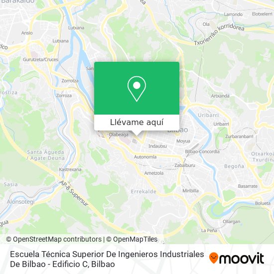 Mapa Escuela Técnica Superior De Ingenieros Industriales De Bilbao - Edificio C