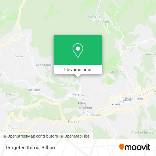 Mapa Drogeten Iturria