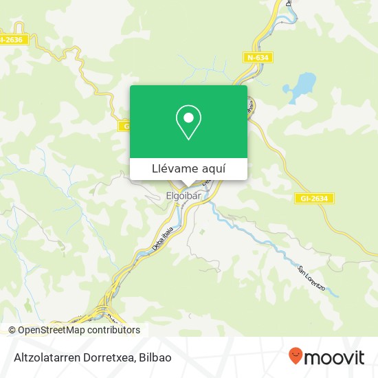 Mapa Altzolatarren Dorretxea