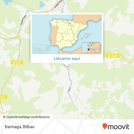 Mapa Barinaga