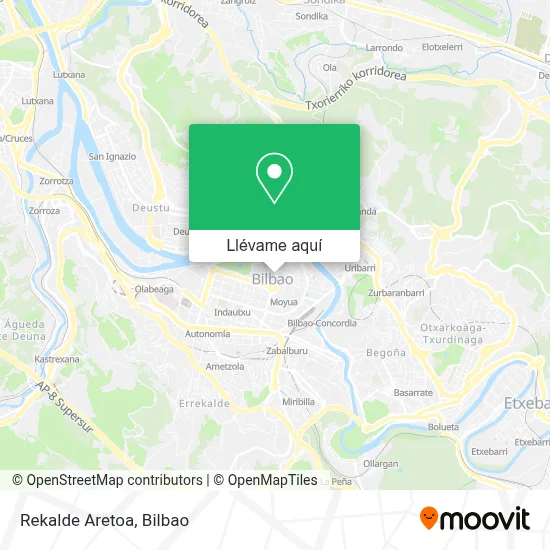 Mapa Rekalde Aretoa