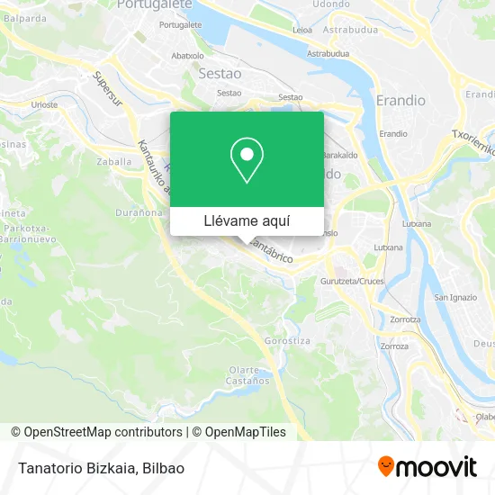 Mapa Tanatorio Bizkaia