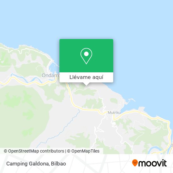 Mapa Camping Galdona