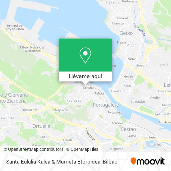 Mapa Santa Eulalia Kalea & Murrieta Etorbidea