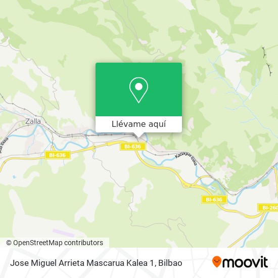 Mapa Jose Miguel Arrieta Mascarua Kalea 1