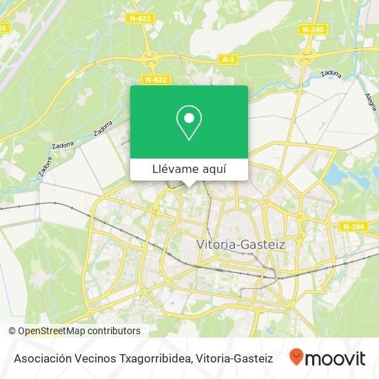 Mapa Asociación Vecinos Txagorribidea