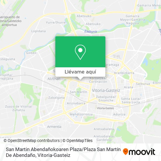 Mapa San Martin Abendañokoaren Plaza / Plaza San Martín De Abendaño