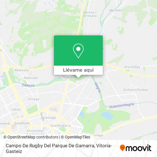 Mapa Campo De Rugby Del Parque De Gamarra