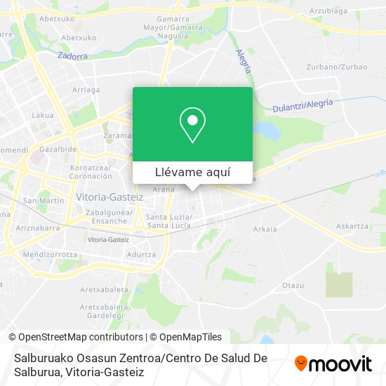 Mapa Salburuako Osasun Zentroa / Centro De Salud De Salburua