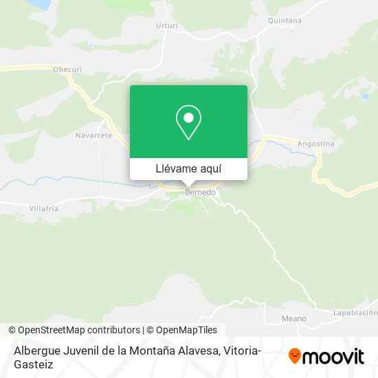 Mapa Albergue Juvenil de la Montaña Alavesa