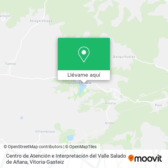 Mapa Centro de Atención e Interpretación del Valle Salado de Añana