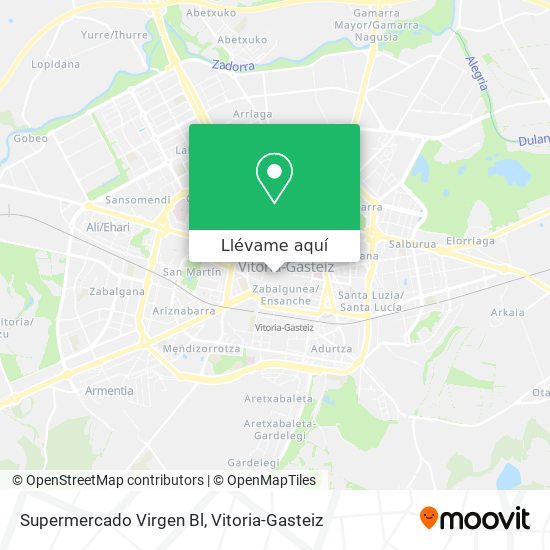 Mapa Supermercado Virgen Bl