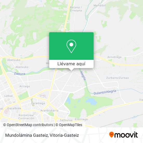 Mapa Mundolámina Gasteiz