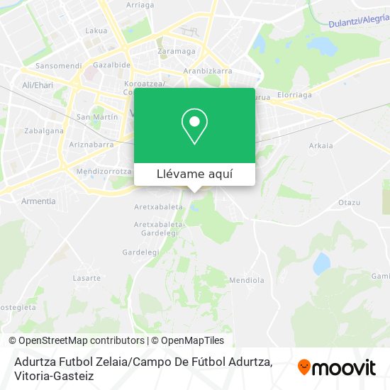 Mapa Adurtza Futbol Zelaia / Campo De Fútbol Adurtza