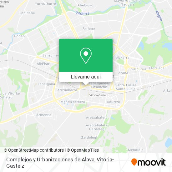 Mapa Complejos y Urbanizaciones de Alava