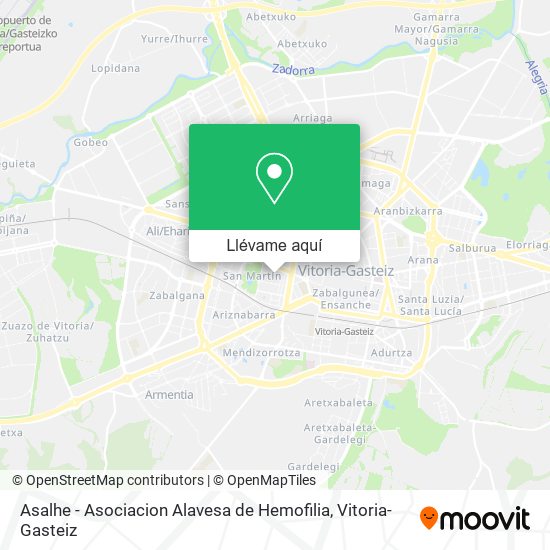 Mapa Asalhe - Asociacion Alavesa de Hemofilia