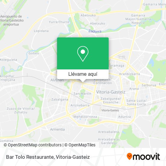 Mapa Bar Tolo Restaurante