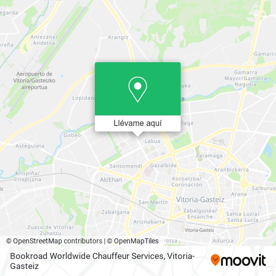 Mapa Bookroad Worldwide Chauffeur Services