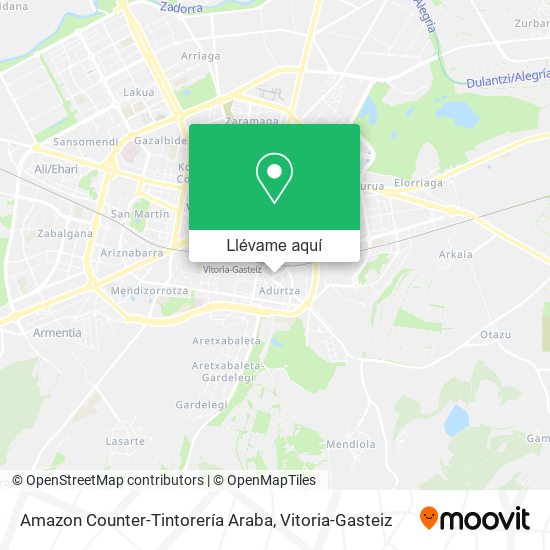 Mapa Amazon Counter-Tintorería Araba