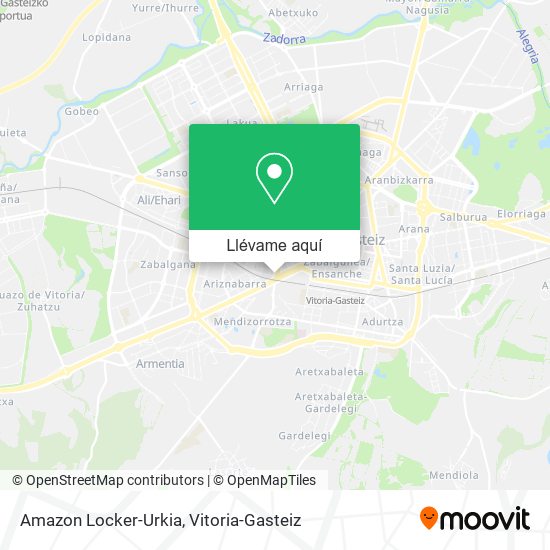 Mapa Amazon Locker-Urkia