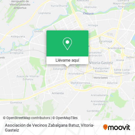 Mapa Asociación de Vecinos Zabalgana Batuz