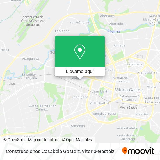 Mapa Construcciones Casabela Gasteiz