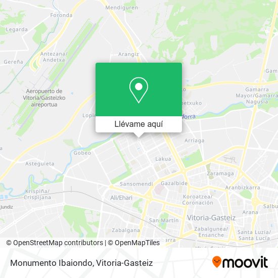 Mapa Monumento Ibaiondo