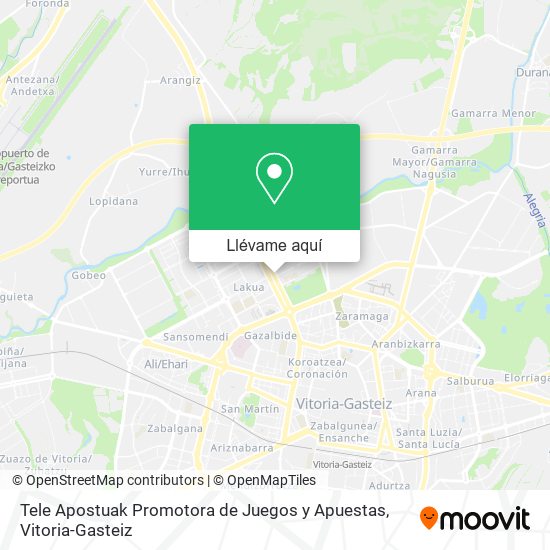 Mapa Tele Apostuak Promotora de Juegos y Apuestas