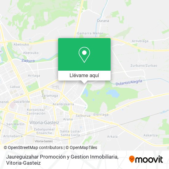 Mapa Jaureguizahar Promoción y Gestion Inmobiliaria