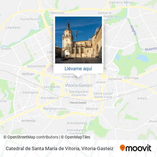 Mapa Catedral de Santa María de Vitoria