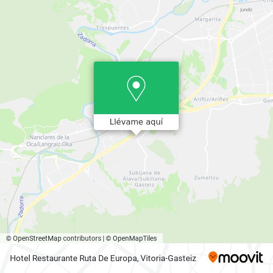 Mapa Hotel Restaurante Ruta De Europa