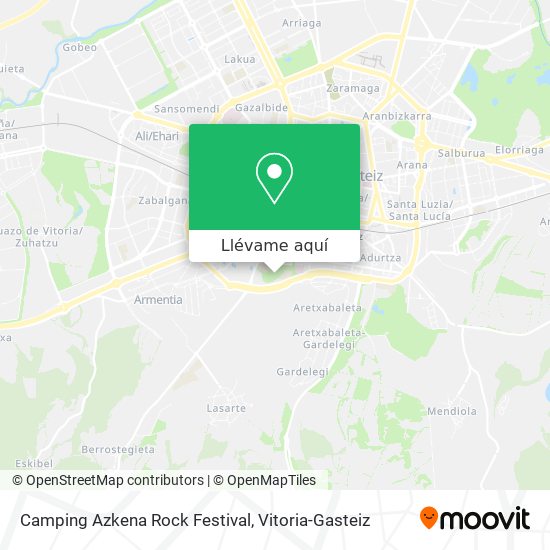 Mapa Camping Azkena Rock Festival