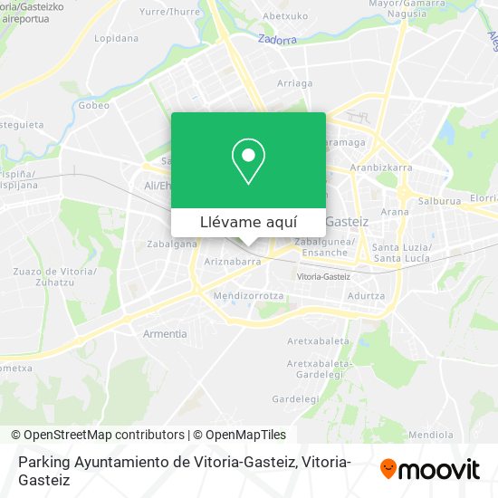 Mapa Parking Ayuntamiento de Vitoria-Gasteiz