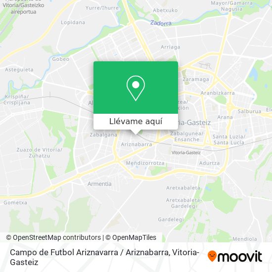 Mapa Campo de Futbol Ariznavarra / Ariznabarra