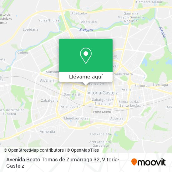 Mapa Avenida Beato Tomás de Zumárraga 32