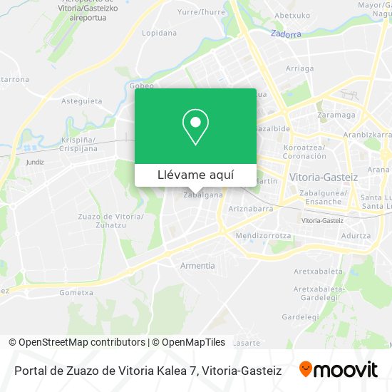 Mapa Portal de Zuazo de Vitoria Kalea 7