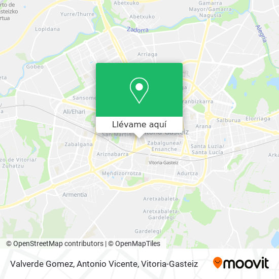 Mapa Valverde Gomez, Antonio Vicente