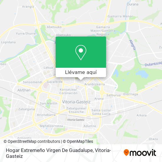 Mapa Hogar Extremeño Virgen De Guadalupe