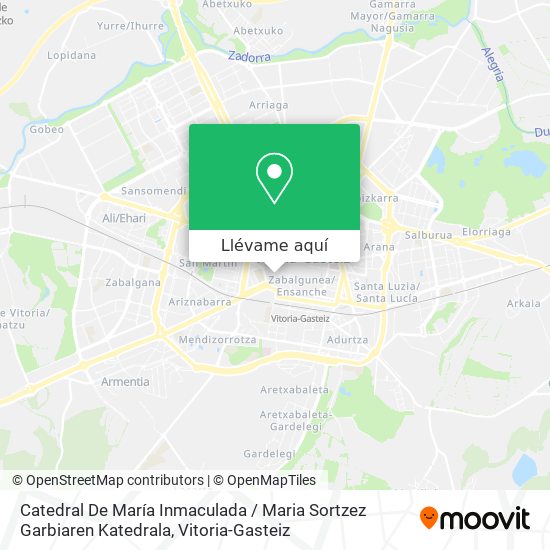 Mapa Catedral De María Inmaculada / Maria Sortzez Garbiaren Katedrala