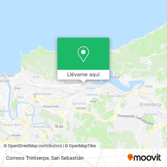 Mapa Correos Trintxerpe