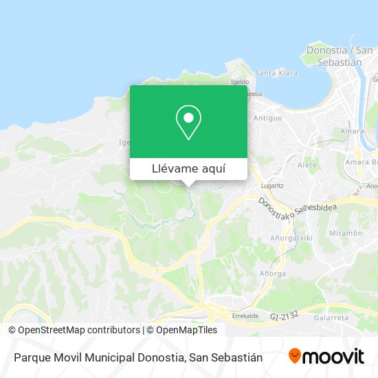 Mapa Parque Movil Municipal Donostia