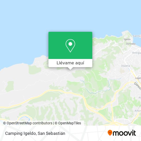Mapa Camping Igeldo
