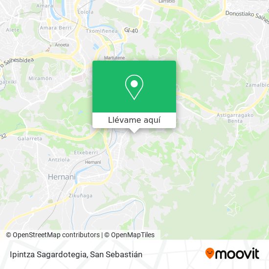 Mapa Ipintza Sagardotegia