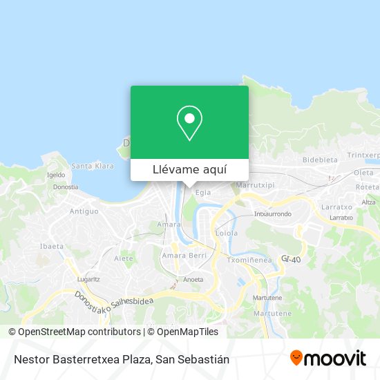 Mapa Nestor Basterretxea Plaza