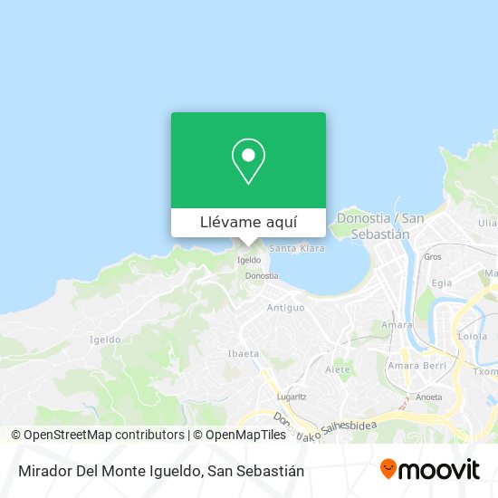 Mapa Mirador Del Monte Igueldo