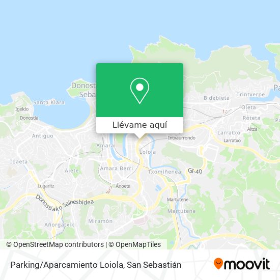 Mapa Parking/Aparcamiento Loiola