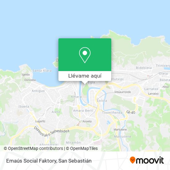 Mapa Emaús Social Faktory