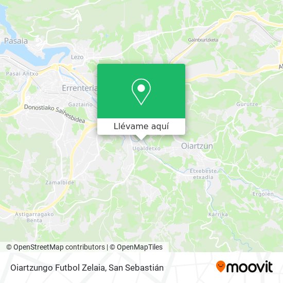 Mapa Oiartzungo Futbol Zelaia