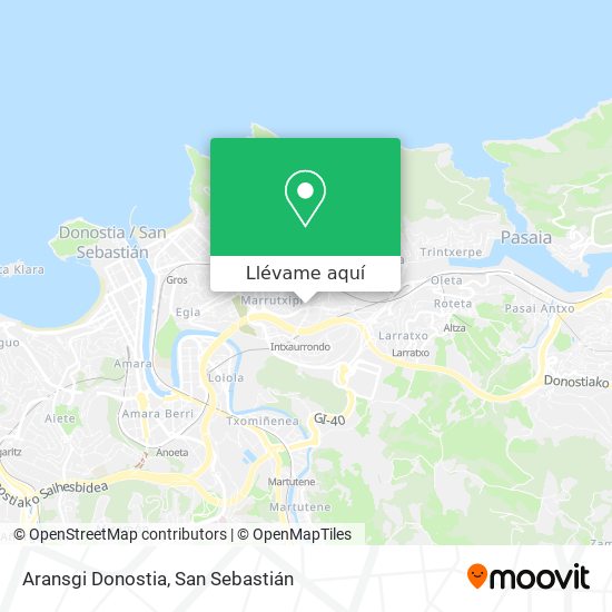 Mapa Aransgi Donostia