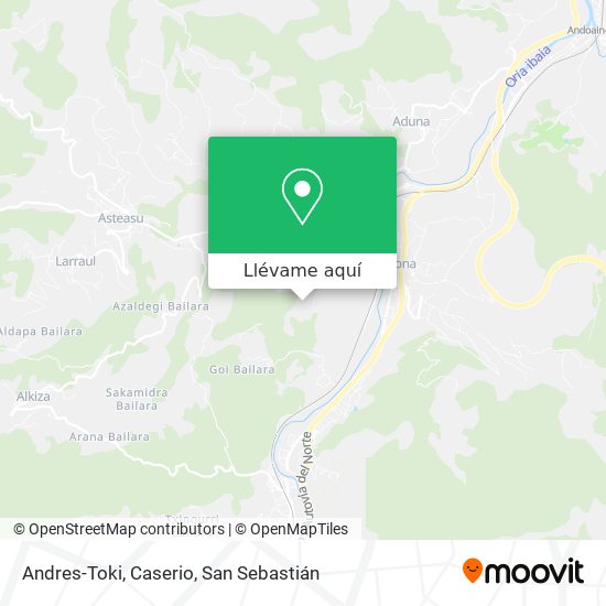 Mapa Andres-Toki, Caserio